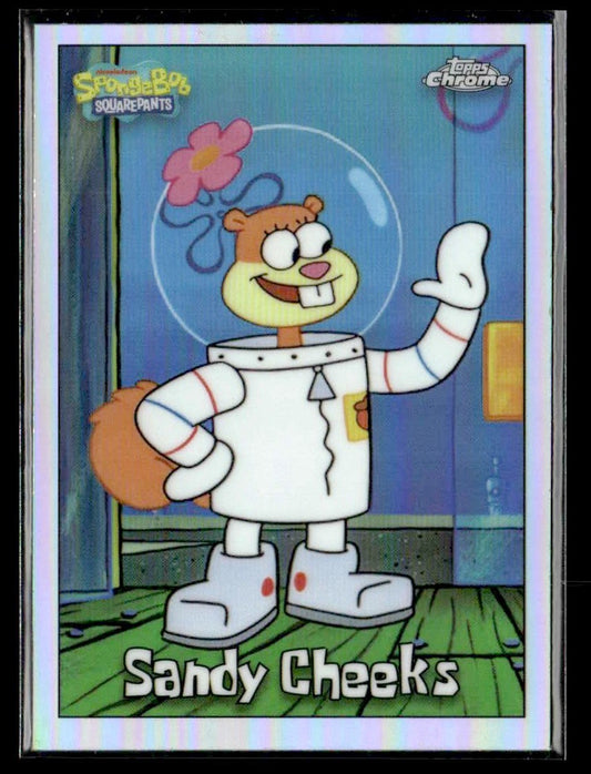 2025 Topps Chrome SpongeBob SquarePants 25th Anniv #27 Sandy Cheeks Refractor