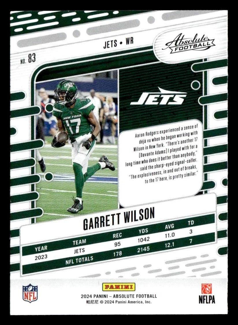 2024 Panini Absolute #83 Garrett Wilson Retail