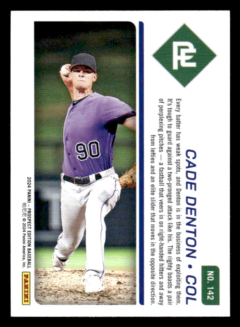 2024 Panini Prospect Edition #142 Cade Denton