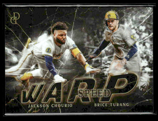 2025 Topps Dynamic Duals #WS-05 Jackson Chourio / Brice Turang Warp Speed