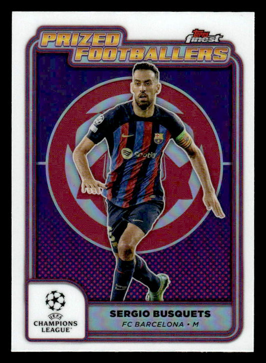 2024-25 Topps Finest UEFA Club Comp #PF-15 Sergio Busquets Prized Footballers