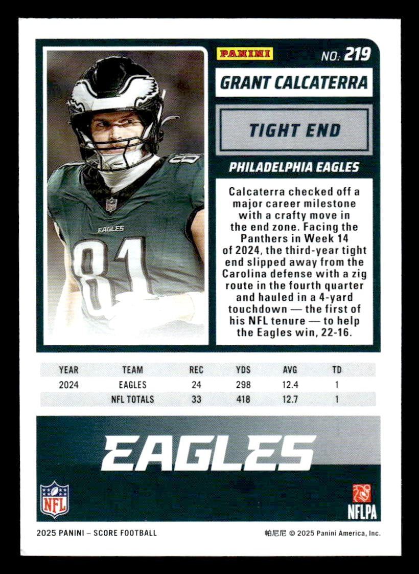 2025 Score #219 Grant Calcaterra