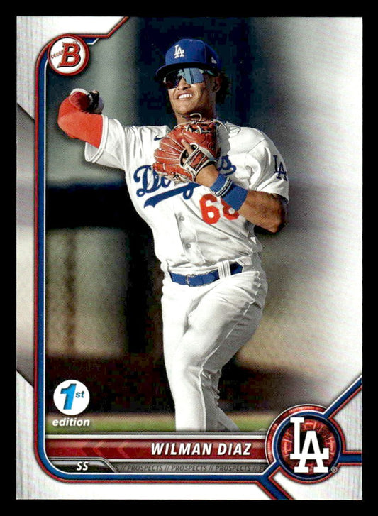 2022 Bowman Draft 1st Edition #BD-167 Wilman Diaz