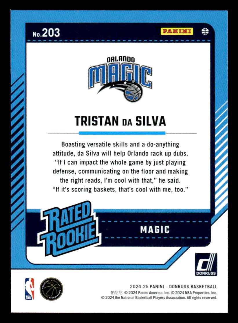 2024-25 Donruss #203 Tristan da Silva