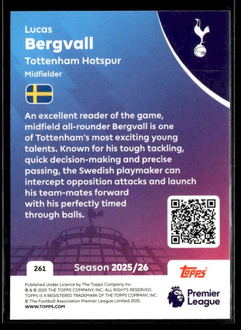 2025-26 Topps Premier League #261 Lucas Bergvall