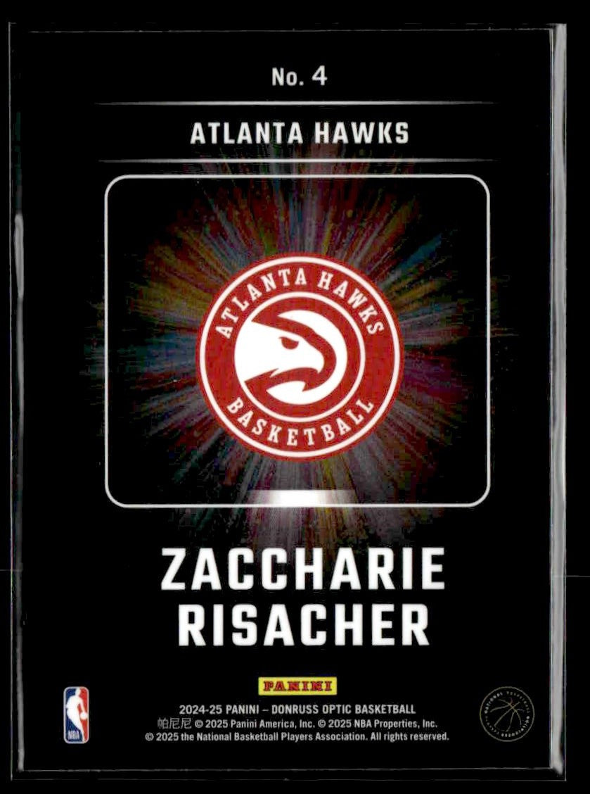 2024-25 Donruss Optic #4 Zaccharie Risacher Lights Out