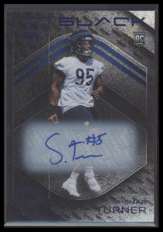 2025 Panini Black #151 Shemar Turner Sapphire Autograph #/50