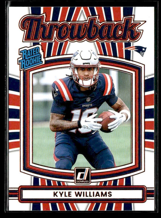 2025 Donruss #48 Kyle Williams Rated Rookies Throwback