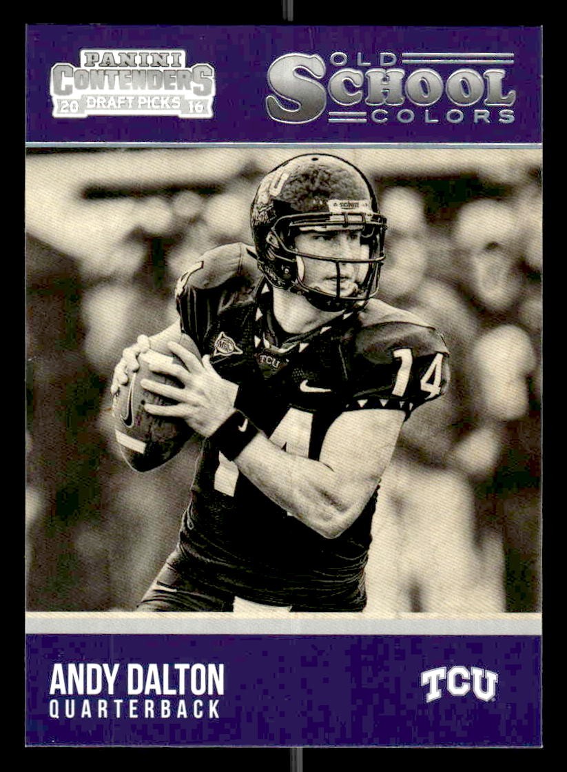 2016 Panini Contenders Draft Picks #6 Andy Dalton Old School Colors