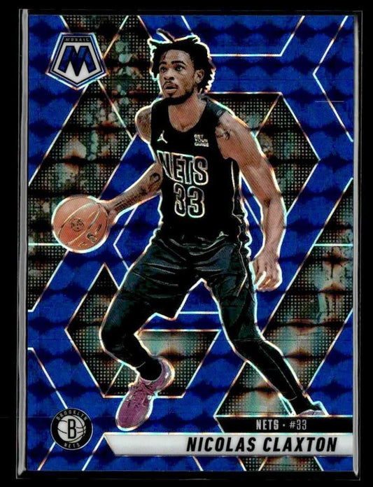 2024-25 Panini Mosaic #106 Nicolas Claxton Blue Mosaic
