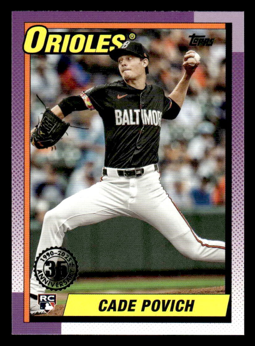 2025 Topps #T90-69 Cade Povich 1990 Topps Baseball 35th Anniversary