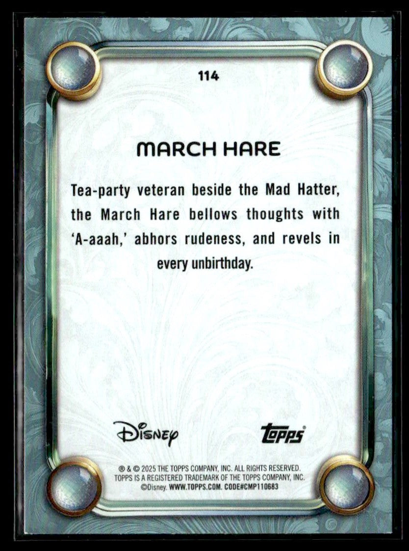 2025 Topps Disney Wonder #114 March Hare Tier 2