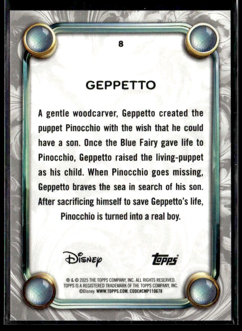 2025 Topps Disney Wonder #8 Geppetto