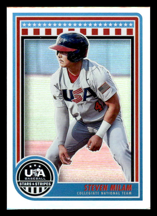 2025 Panini Stars and Stripes USA Baseball #69 Steven Milam