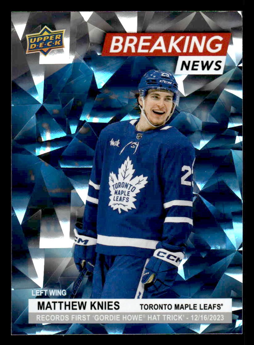 2024-25 Upper Deck #BN-34 Matthew Knies Breaking News