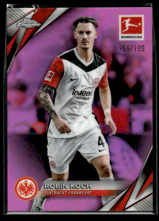 2025 Topps Chrome Bundesliga #30 Robin Koch Pink Refractor #/199