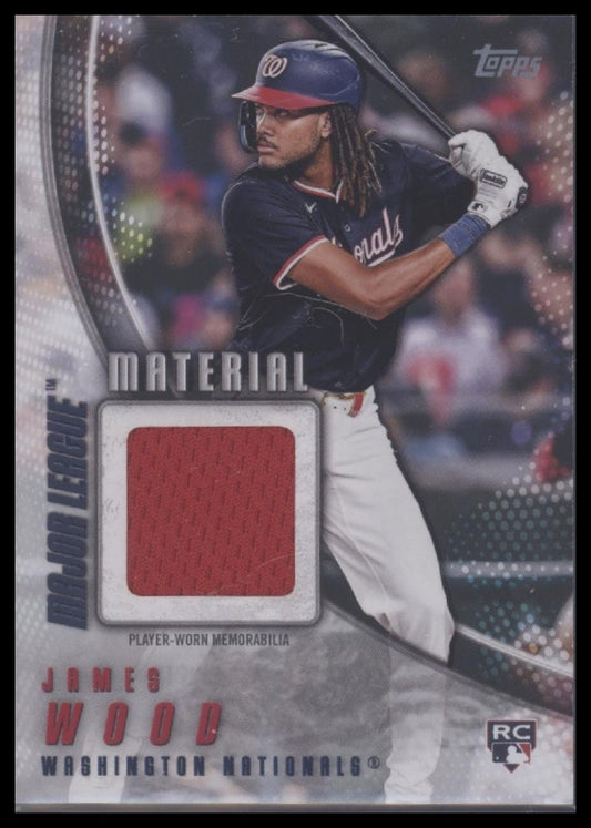 2025 Topps #MLM2-JW James Wood Major League Material Relics (Series Two)