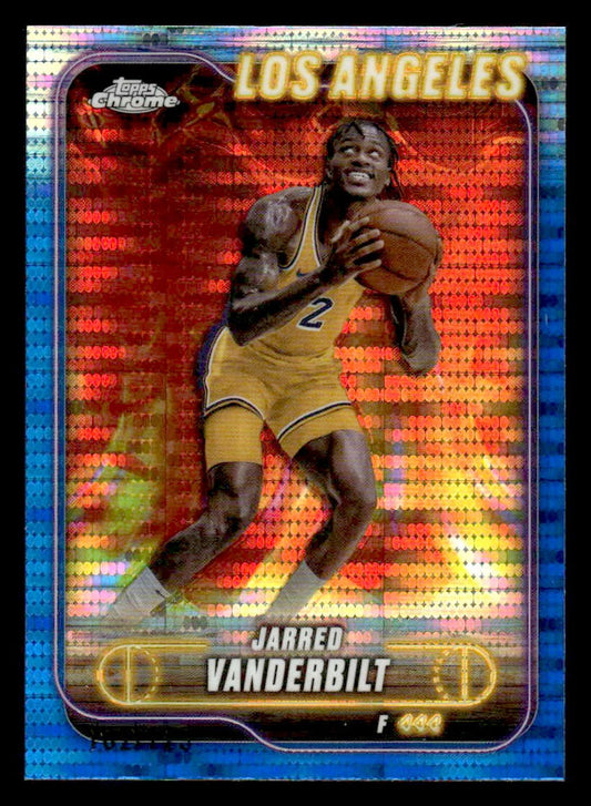 2024-25 Topps Chrome #27 Jarred Vanderbilt Blue Sonar Refractor #/125