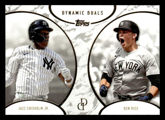2025 Topps Dynamic Duals #31 Jazz Chisholm Jr. / Ben Rice