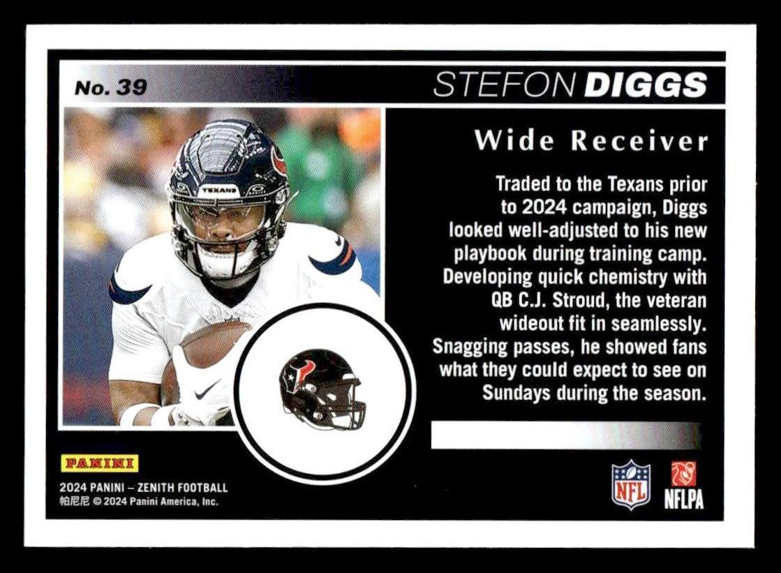 2024 Panini Zenith #39 Stefon Diggs Retail