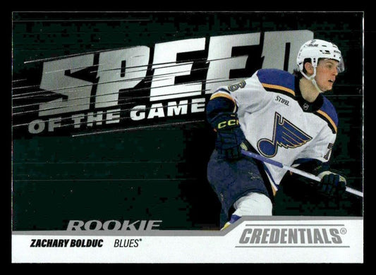 2024-25 Upper Deck Credentials #SGR-ZB Zachary Bolduc Speed of the Game