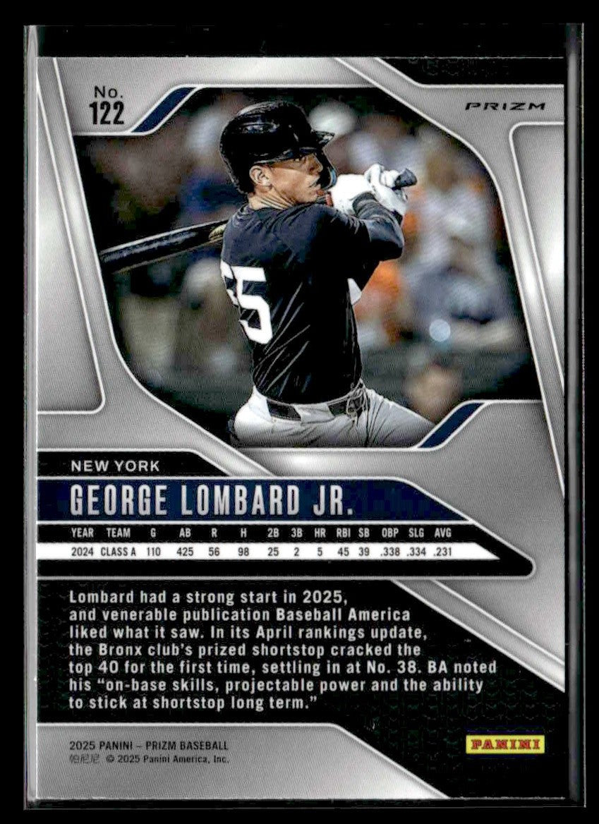 2025 Panini Prizm #122 George Lombard Jr. Silver Prizm