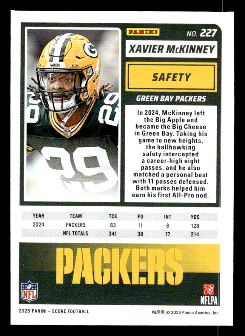 2025 Score #227 Xavier McKinney