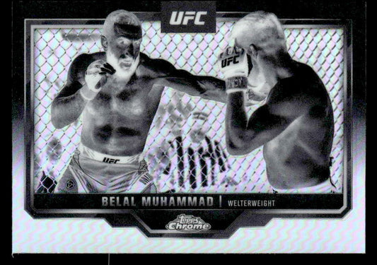 2025 Topps Chrome UFC #126 Belal Muhammad Negative Refractor