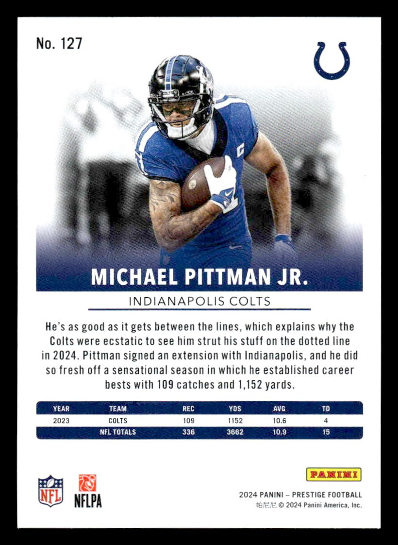 2024 Panini Prestige #127 Michael Pittman Jr.