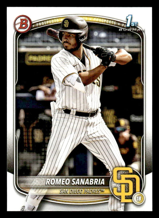 2025 Bowman #BP-3 Romeo Sanabria Prospects