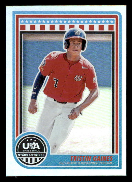 2025 Panini Stars and Stripes USA Baseball #149 Tristin Gaines