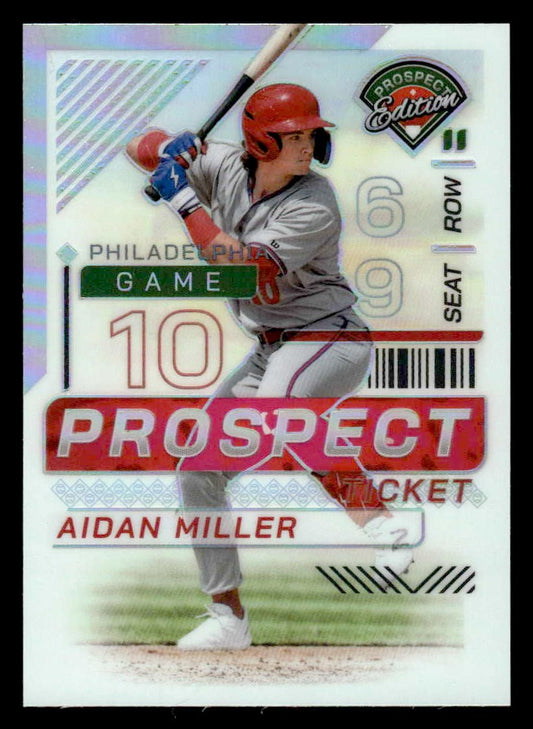 2024 Panini Prospect Edition #190 Aidan Miller Holo