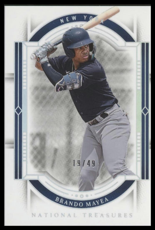 2024 Panini National Treasures #45 Brando Mayea Holo Silver #/49