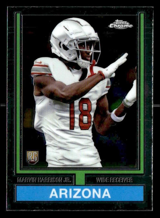 2024 Topps Chrome #74TF-5 Marvin Harrison Jr. 1974 Topps Football