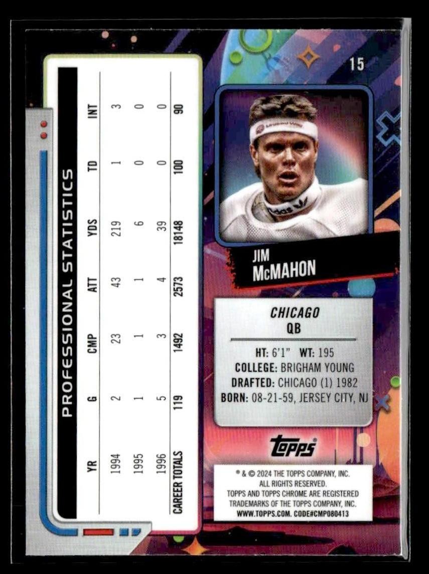 2024 Topps Chrome Cosmic #15 Jim McMahon