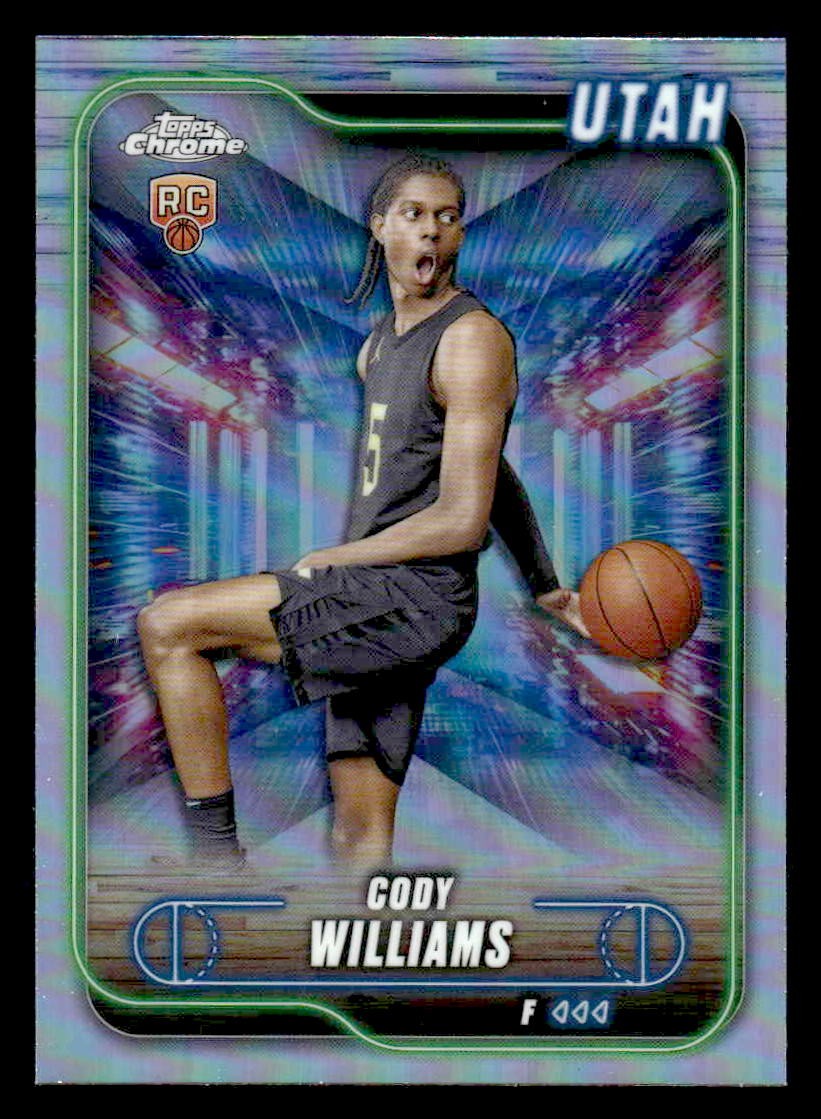 2024-25 Topps Chrome #160 Cody Williams Refractor