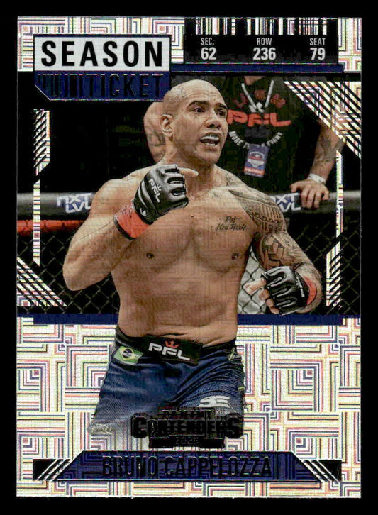 2025 Panini Contenders PFL #68 Bruno Cappelozza Season Ticket Silver