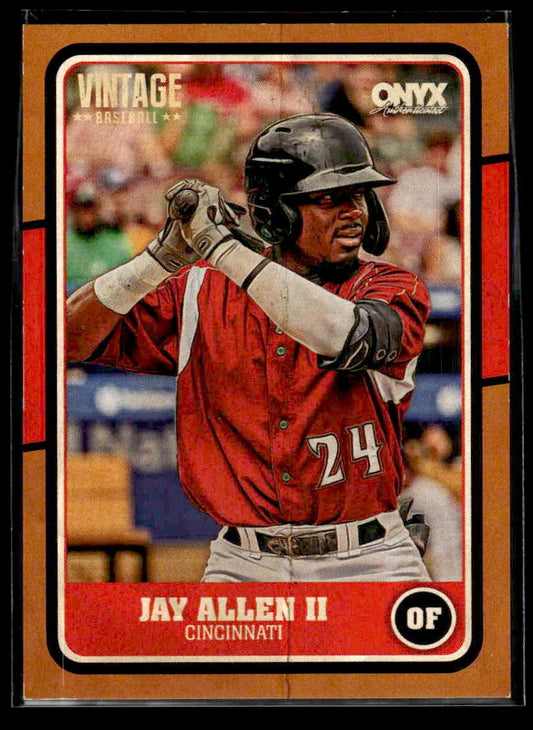 2025 Onyx Vintage #OVJAAL Jay Allen Orange Bordered #/50