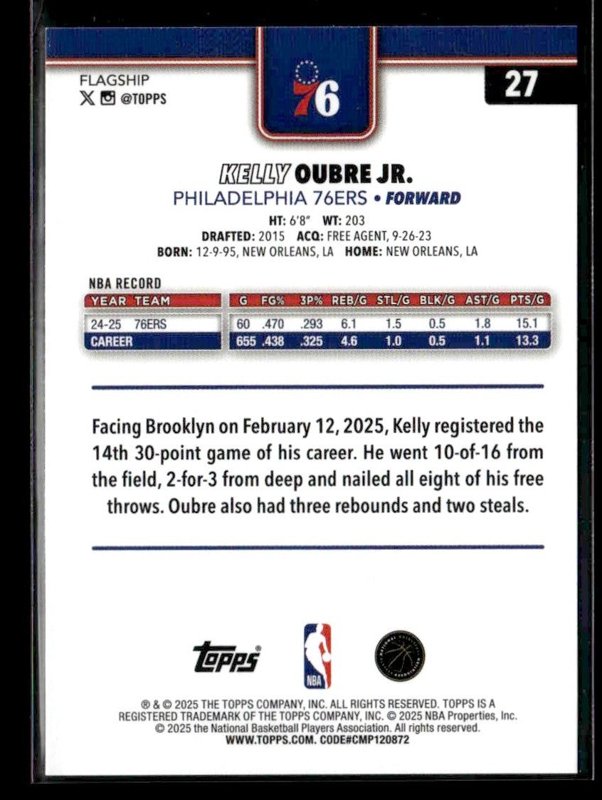2025-26 Topps #27 Kelly Oubre Jr.