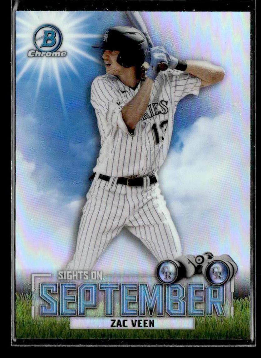 2023 Bowman #SOS-10 Zac Veen Sights on September