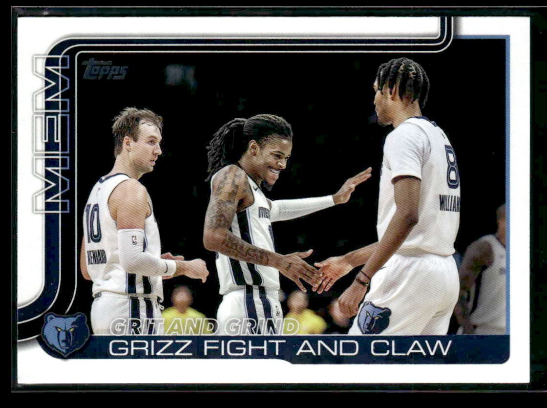 2025-26 Topps #298 Grit and Grind: Grizz Fight and Claw