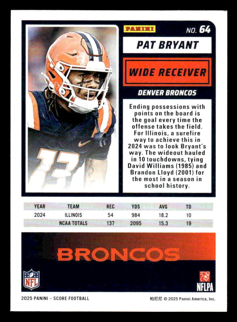 2025 Score-A-Treat #64 Pat Bryant