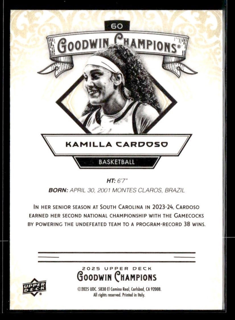 2025 Upper Deck Goodwin Champions #60 Kamilla Cardoso