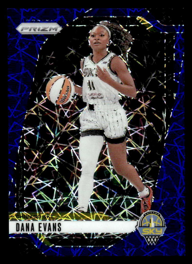 2024 Panini Prizm WNBA #72 Dana Evans Blue Velocity Prizms