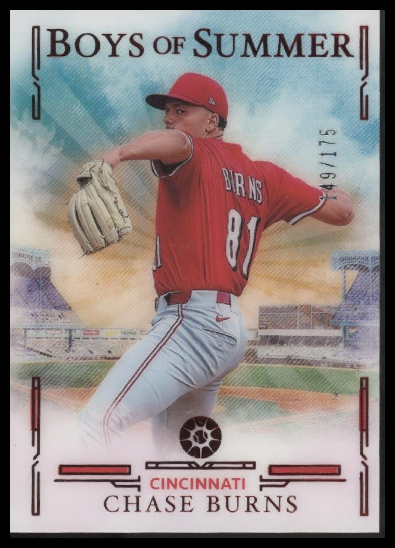 2025 Panini Boys of Summer #1 Chase Burns Red #149/175