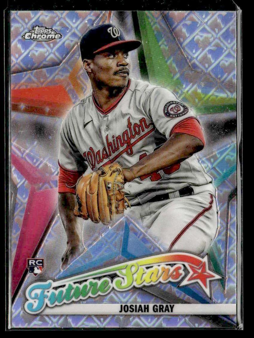 2022 Topps Chrome Logofractor Edition #FS-15 Josiah Gray Future Stars