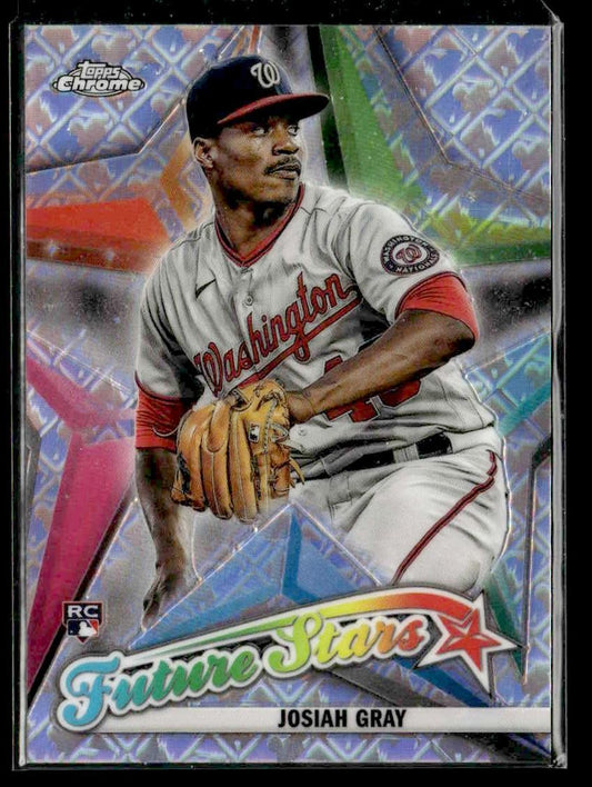 2022 Topps Chrome Logofractor Edition #FS-15 Josiah Gray Future Stars