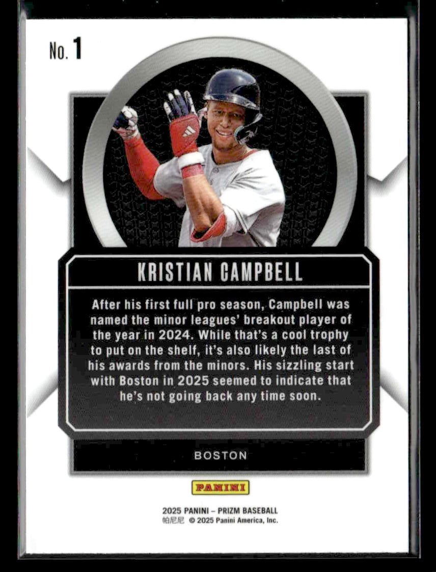 2025 Panini Prizm #1 Kristian Campbell Talisman