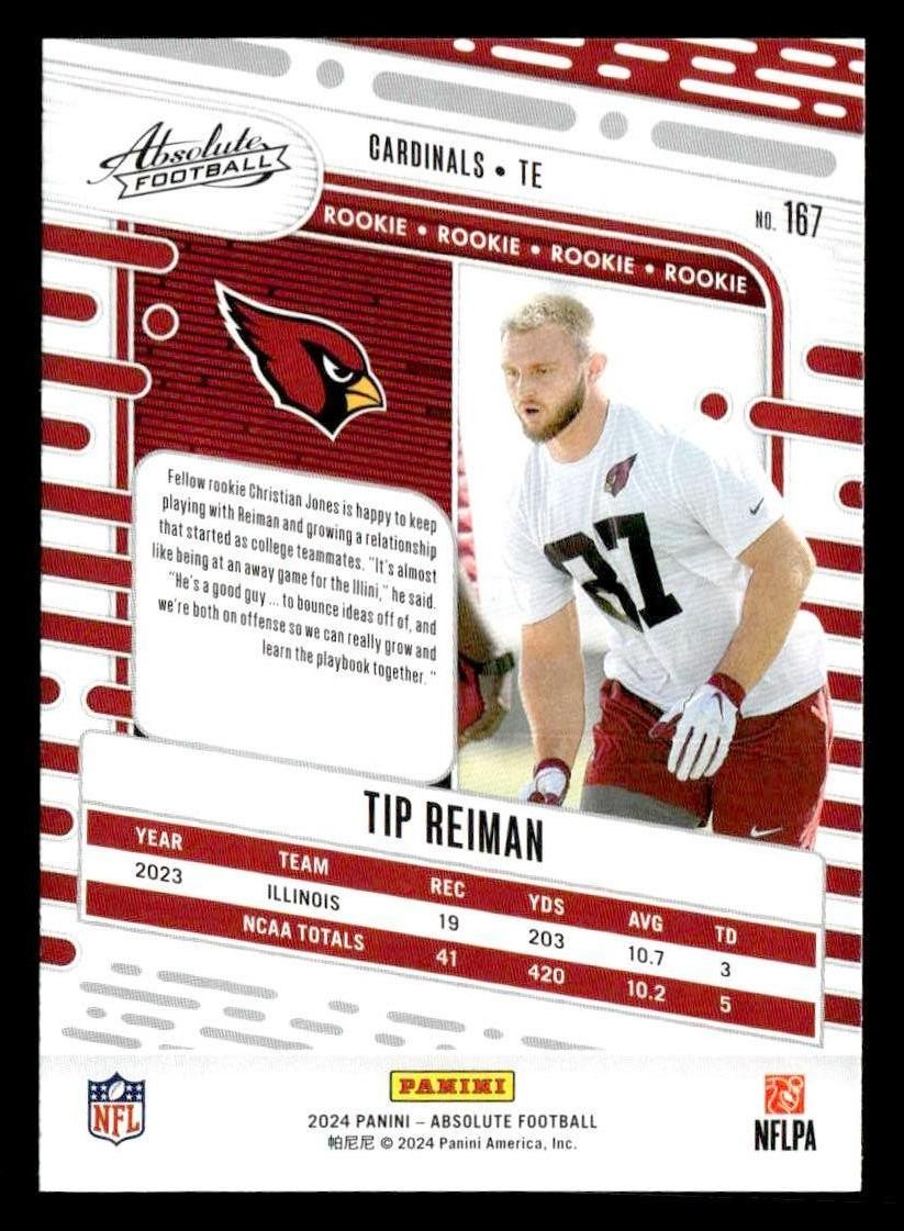 2024 Panini Absolute #167 Tip Reiman Retail