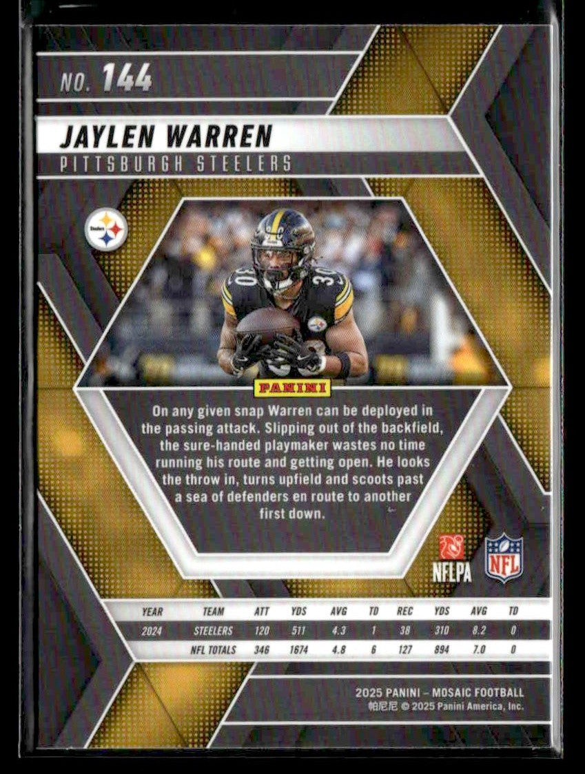 2025 Panini Mosaic #144 Jaylen Warren
